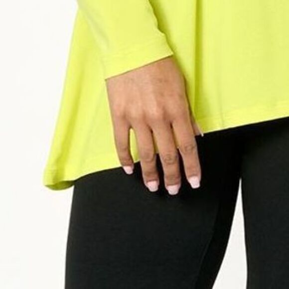 Women Control Women's Set Sz 3XL Tall Asymmetric Tunic & Pants Yellow A631455 - Picture 2 of 4